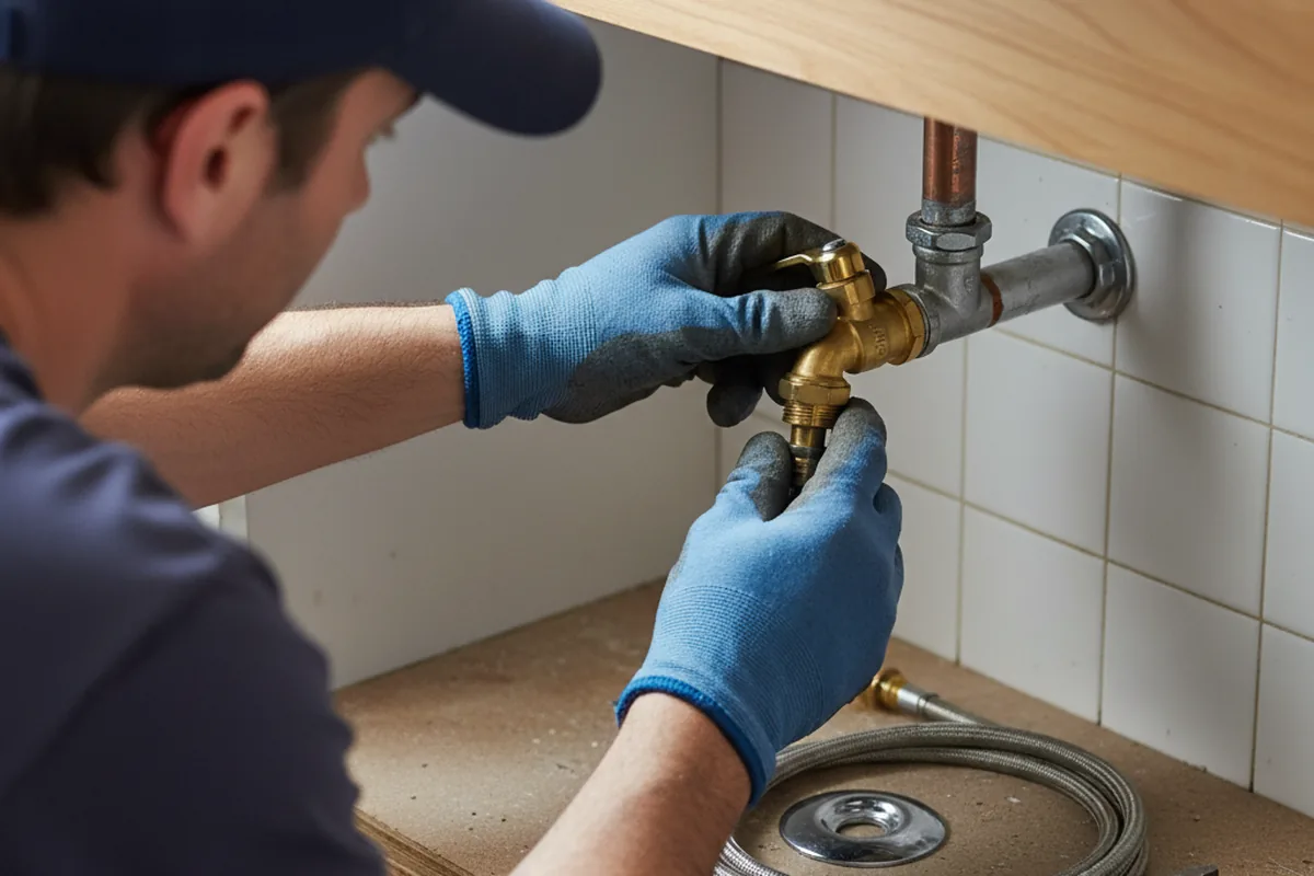Shutoff valve and fitting work during Emergency Plumbing in Lake Forest